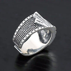 1pc Square Playing Card Men's Ring — Luck, Strategy & Spiritual Gaming Amulet