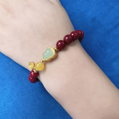 Gourd Cinnabar Lucky Bracelet — Wealth Attraction & Protection Energy Charm