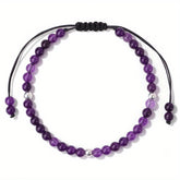 Amethyst Rose Quartz Bracelet - Elegant Hand Accessory for Energy Healing