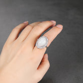 Natural Green Chalcedony Ring for Abundance and Emotional Balance