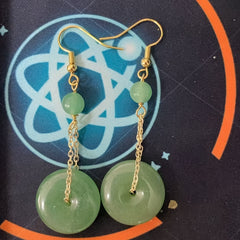 Chinese Style Butterfly Tassel Earrings - Vintage Bohemian Jade Drop Earrings for Daily Wear & Parties