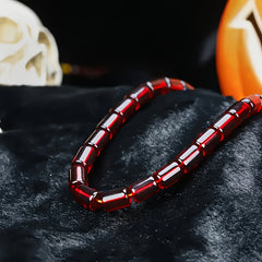 108 Beads Red Resin Necklace for Grounding, Spiritual Protection & Daily Wear