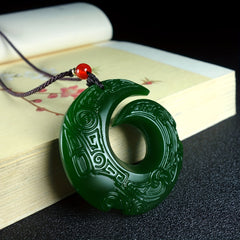 Imitation Artificial Jade Necklace - Lucky Turning Point for Couples Gift