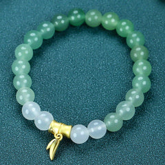 Natural Stone Aventurine Gradient Beaded Bracelet - Harmony & Prosperity for Men & Women