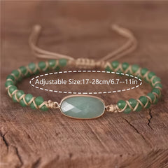 Boho-Chic Green Aventurine Beaded Bracelet - Harmony Energy & Natural Stone Charm