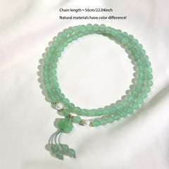 Vintage Natural Stone Necklace Set – Harmony & Healing Energy for Daily Wear