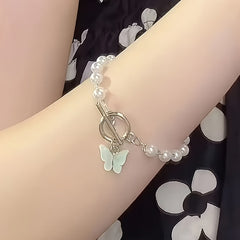 Bohemian Acrylic Bracelet with Butterfly Clasp - Daily Wear for Energy Protection & Spiritual Growth