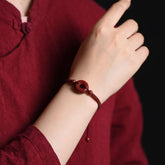 Handmade Lucky Protection Braided Bracelet — Red String Fortune, Safety & Vitality Energy Charm