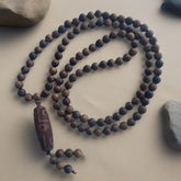 Bohemian 108-Bead Prayer Beads - Natural Vietnamese Incense Wood for Meditation & Harmony