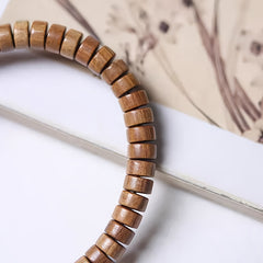 1pc Australian Sandalwood Bracelet - Natural Wood Beads with Minimalist Elegance for Everyday Wear