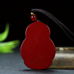 Sacred Cinnabar Guanyin Pendant for Protection, Compassion & Spiritual Grace