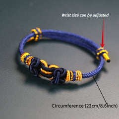 Traditional Royal Style Handmade Braided Cord Bracelet - Vibrant Energy for Daily Harmony