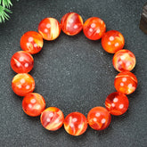 Vintage Bohemian Amber Bead Bracelet for Warmth, Positivity, and Energetic Joy