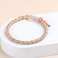 Bohemian Ethnic Hand-Woven Bracelet — Vibrant Energy, Harmony & Joyful Spirit Charm