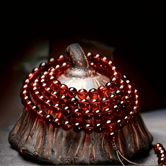 Premium Natural Amber Beads 108-Bead Set - Spiritual Energy Bracelet & Necklace