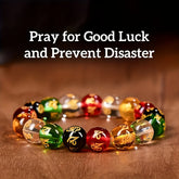 Good Luck Buddha Bead Bracelet — Color Energy Prosperity & Harmony Talisman