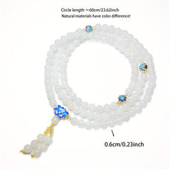 108-Bead Wrap Bracelet - Beach Party Energy & Dance Event Harmony