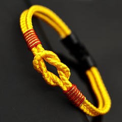 Braided Cord Bracelet - Heavy-Duty Friendship Knot for Strength & Harmony