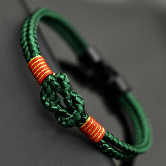 Braided Cord Bracelet - Heavy-Duty Friendship Knot for Strength & Harmony