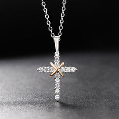 Fashion Cross Pendant Necklace for Women - Spiritual Protection & Elegant Style