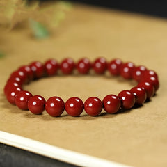 Cinnabar Couple Bracelet - Dual Blessing of Sweetness & Harmony for Mindful Connections