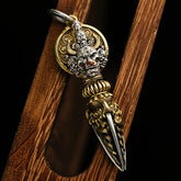 Men's & Women's Vintage Japanese Brass Dragon Pendant Necklace - Prosperity & Protection Energy