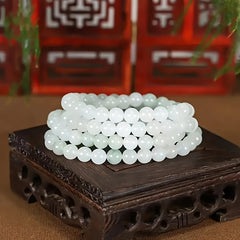 108 Natural Stone Beads Necklace - Bohemian Energy for Daily Wear & Parties