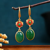 Vintage Gold-Plated Butterfly Tassel Earrings for Daily Elegance & Spiritual Harmony