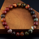 Fashionable Red Stone Bracelet - Natural Stone Charm for Daily Wear & Blessing Gifts