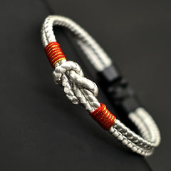 Braided Cord Bracelet - Heavy-Duty Friendship Knot for Strength & Harmony