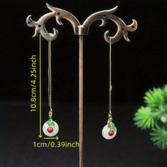 Silver Cloud & Peace Buckle Earrings — Hand-Forged Hanfu Jewelry for Inner Composure and Personal Rhythm