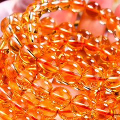 Natural 7A+ Brazilian Tiger's Eye Wealth Bracelet Caramel Yellow Crystal for Prosperity