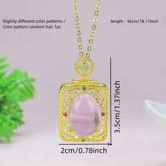 Elegant Natural Amethyst Pendant Necklace - Rock Crystal Choker for Spiritual Harmony & Love