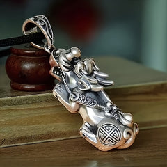 Vintage S925 Silver Wildlife Pendant — Spiritual Harmony, Protection & Bohemian Energy