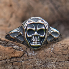 Adjustable Skull Ring – Vintage Gothic Jewelry for Protection, Style & Energy, Hypoallergenic Couple Rings Gift