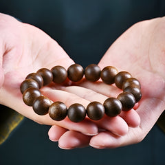 Vintage Buddhist Beaded Bracelet: High-Density Beads for Men's Spiritual Energy