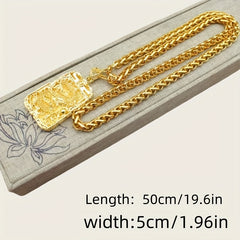 Men's Golden Dragon Pendant Necklace - Protection & Prosperity Energy
