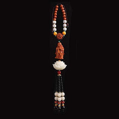 Sacred 3D Lotus Pendant Guanyin Blessing Charm for Home & Car Attract Peace, Protection & Prosperity Wherever You Hang It