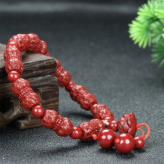 Retro Purple Golden Sand Lotus Necklace & Bracelet Set for Good Luck, Prosperity, and Holiday Gifting