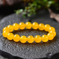 5A Yellow Crystal Bracelet - Wealth Attraction & Meditation Energy for Daily Wear