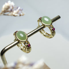 Natural Stone Earrings & Ear Clips - Harmony Talisman for Mind-Body Balance