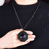 Obsidian Yin Yang Necklace - Protective Energy & Balanced Chi