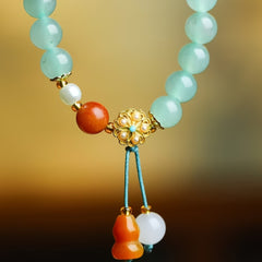 Men's Natural Stone Bracelet for Lunar New Year Luck, Prosperity & Harmony