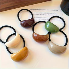 3pcs Mixed Color Hair Ties - Color Energy with French Minimalist Elegance