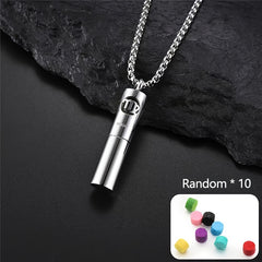 12 Constellation Series Creative Fragrance Necklace - Silver-Tone Perfume Pendant for Emotional Balance & Spiritual Harmony
