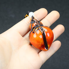 Vintage Gourd Amulet Necklace for Good Luck, Prosperity, and Elegant Style