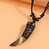 Vintage Wolf Tooth Necklace - Protective Energy & Handmade Craftsmanship