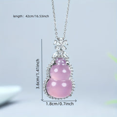 Elegant Purple Gourd Pendant for Luck & Spiritual Wisdom