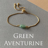 Women's Elegant Bohemian Gold & Green Bead Bracelet - Year-Round Harmony & Energy Protection