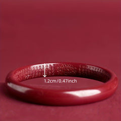 Women's Natural Cinnabar Bracelet - Heart Sutra Energy for Protection & Prosperity